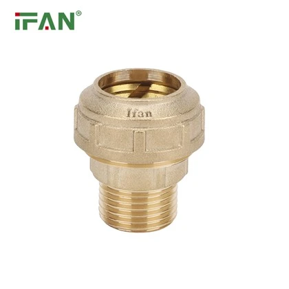 IFAN Brass PE Compression Fittings Txiv neej Socket